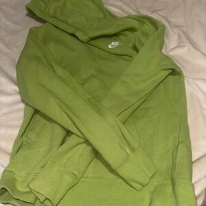 Nike Women's Green Hoodie Sweater